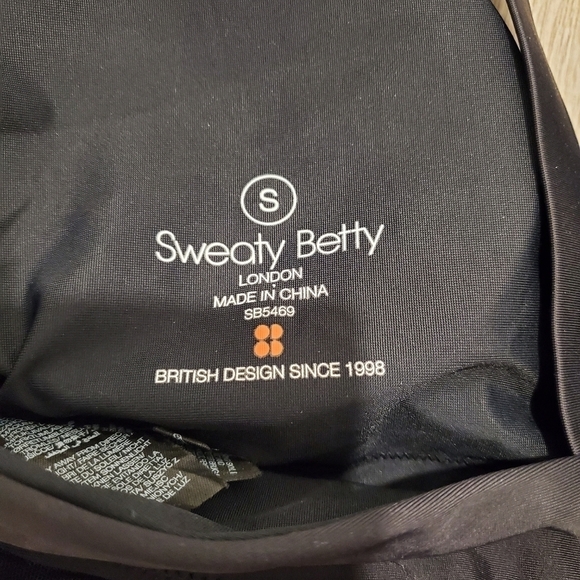 NEW SWEATY BETTY Lido Mesh Sporty One-Piece SWIMSUIT Black - Picture 4 of 4